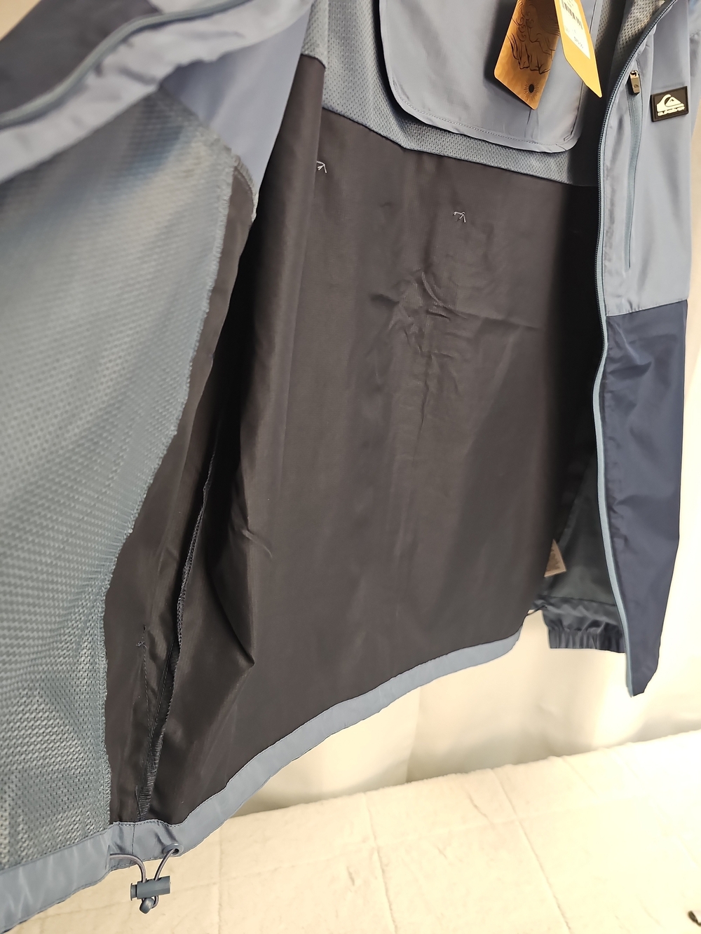 Quiksilver Men’s Two-Tone Blue Windbreaker Jacket Sz L/G - Picture 9 of 14
